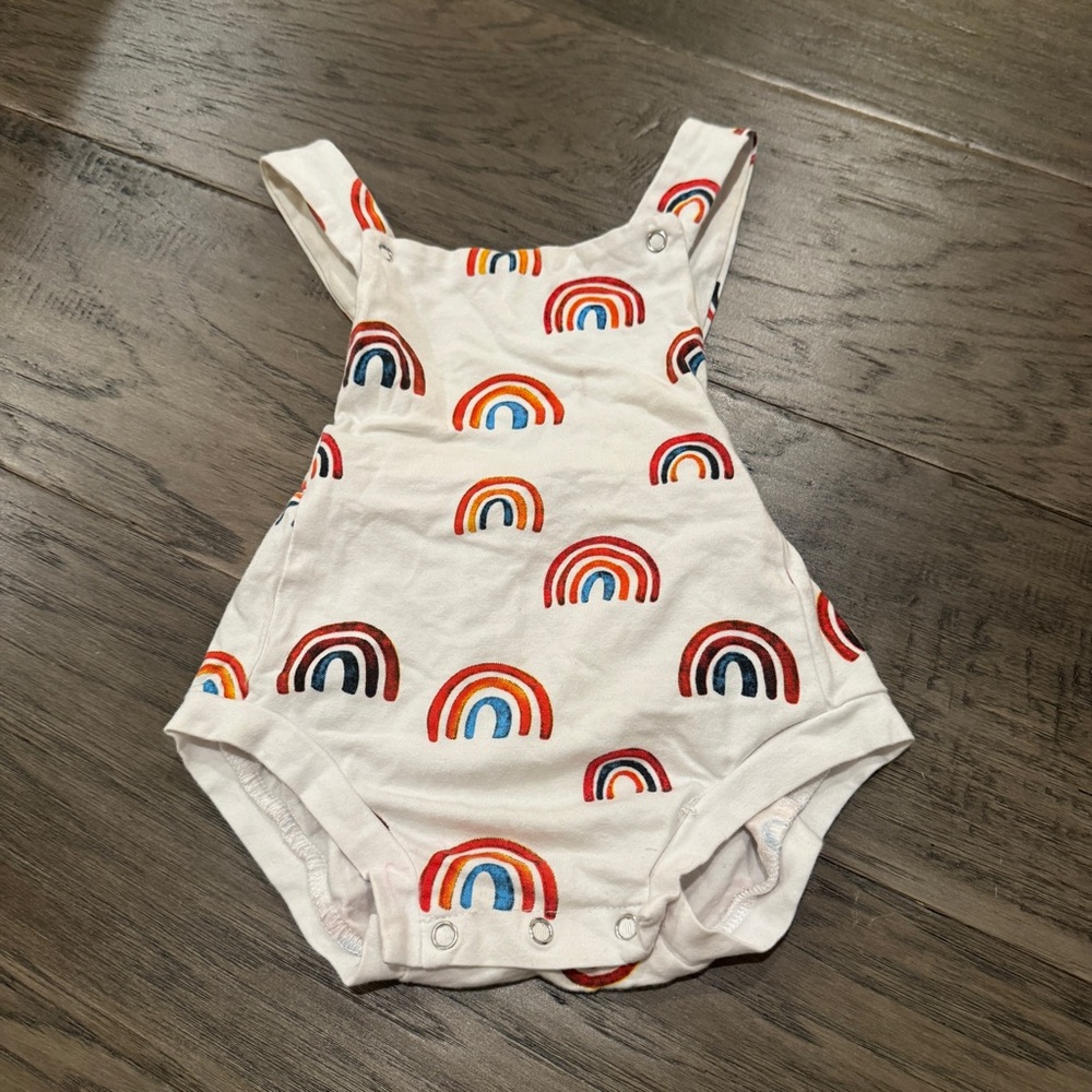 Rainbow Print Baby Romper‎